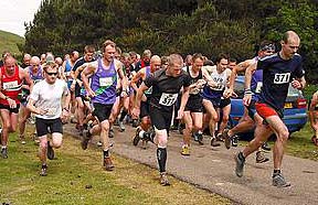 Start of Windy Gyle Fell Race